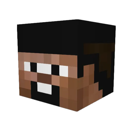 AngChidu25 Minecraft avatar head, 3D render