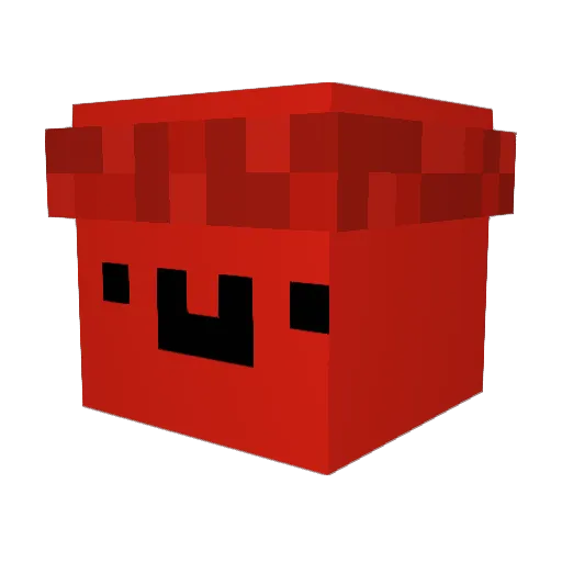 AngHacking Minecraft avatar head, 3D render