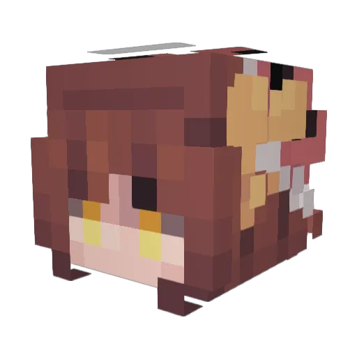 Ang_Biff Minecraft avatar head, 3D render