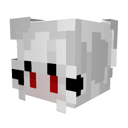 Angaitya Minecraft avatar head, 3D render