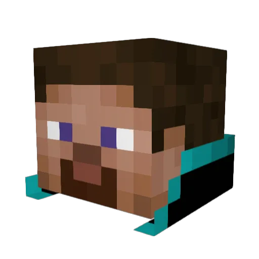 Angaraprensi Minecraft avatar head, 3D render