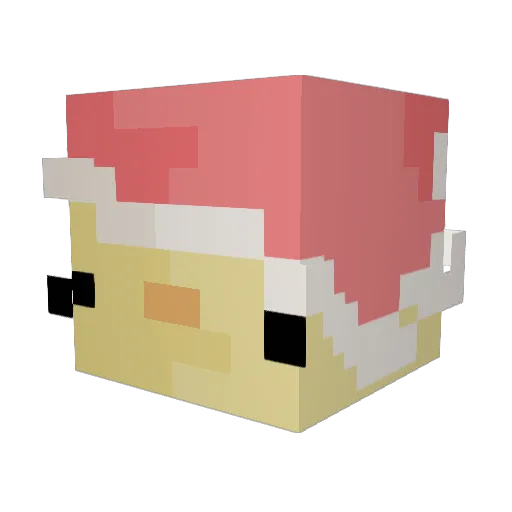 Angdango Minecraft avatar head, 3D render