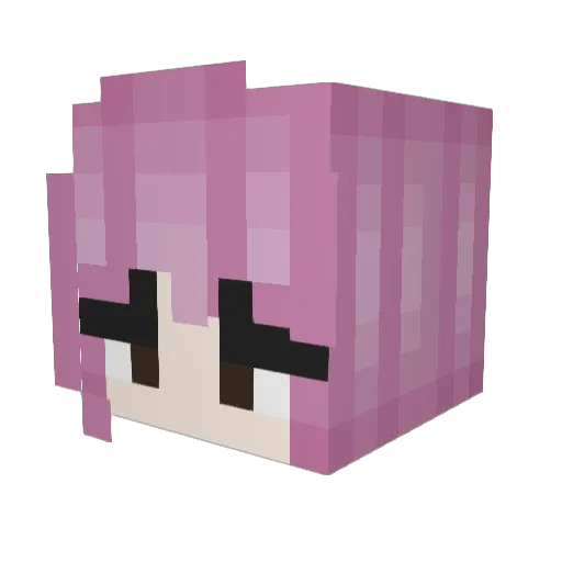 Ange1IsntHere Minecraft avatar head, 3D render