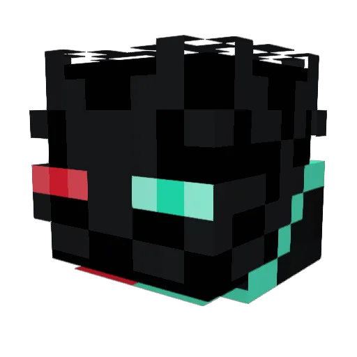 AngeIlous Minecraft avatar head, 3D render
