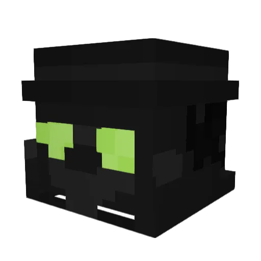 AngeMange Minecraft avatar head, 3D render