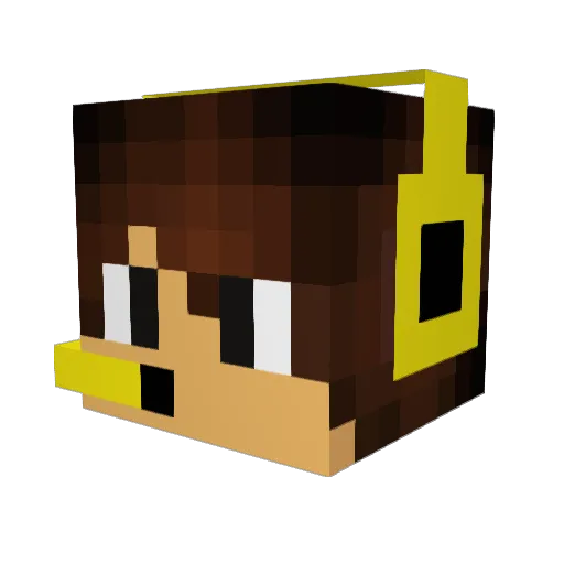 Ange_mc Minecraft avatar head, 3D render