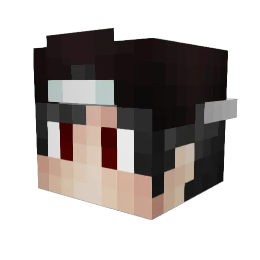 Angee21 Minecraft avatar head, 3D render