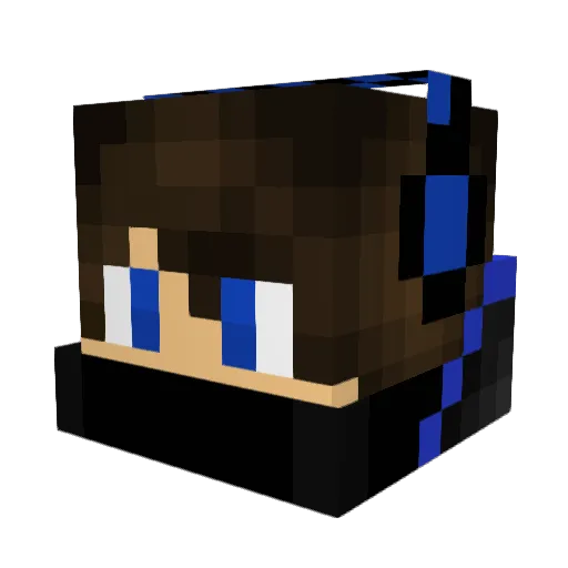 Angel0014 Minecraft avatar head, 3D render