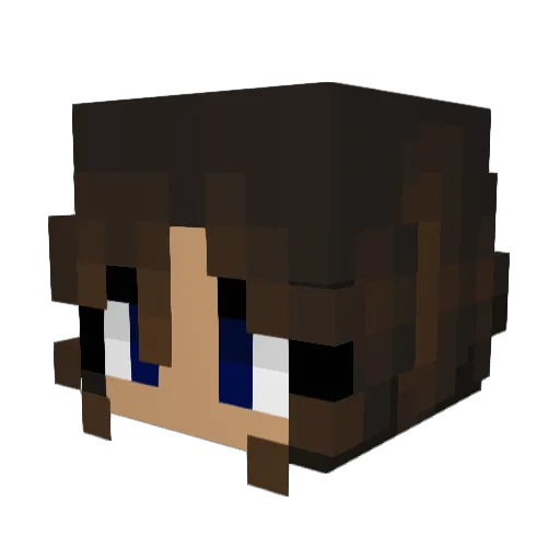 Angel0811 Minecraft avatar head, 3D render