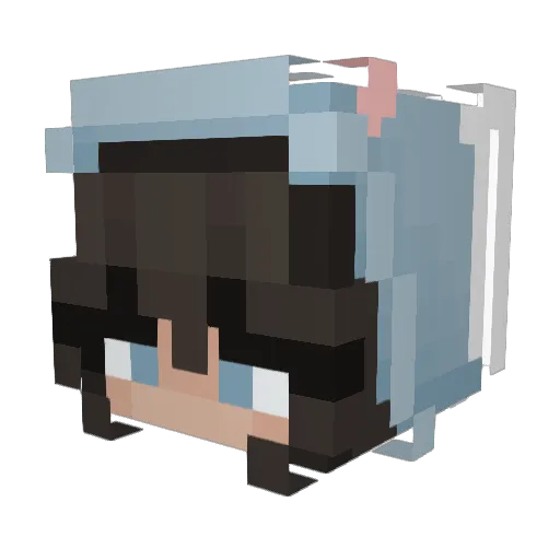 Angel12131 Minecraft avatar head, 3D render