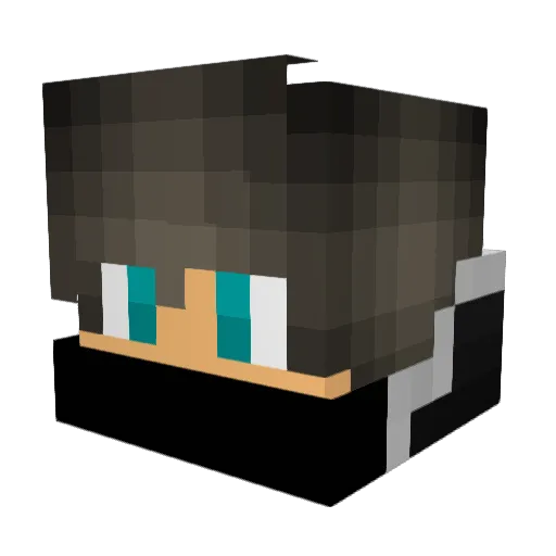 Angel219 Minecraft avatar head, 3D render