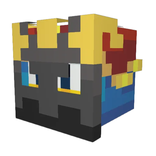 Angel2467 Minecraft avatar head, 3D render