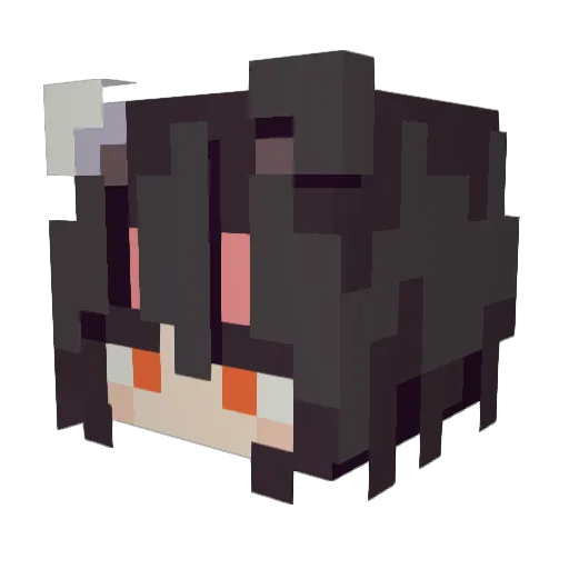 Angel32499 Minecraft avatar head, 3D render