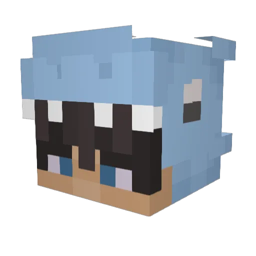 Angel3DR1 Minecraft avatar head, 3D render