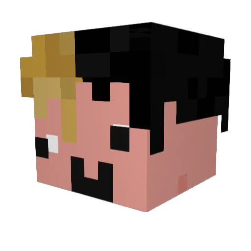 Angel42234 Minecraft avatar head, 3D render