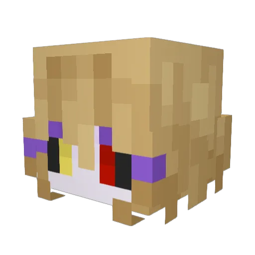 Angel43617 Minecraft avatar head, 3D render
