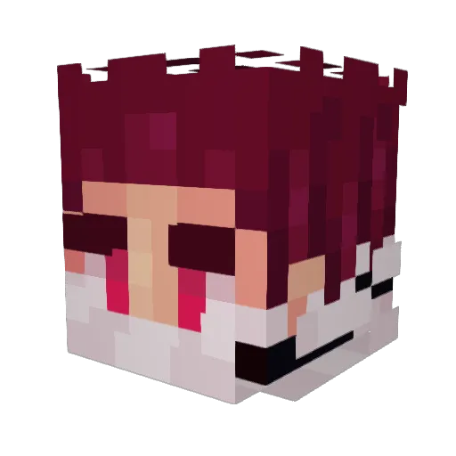 Angel56821 Minecraft avatar head, 3D render