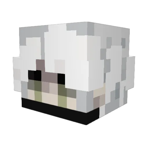Angel97402 Minecraft avatar head, 3D render