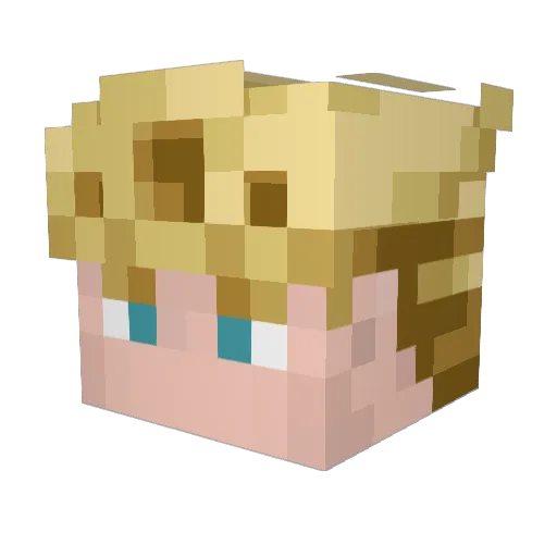 AngelAnto3878 Minecraft avatar head, 3D render