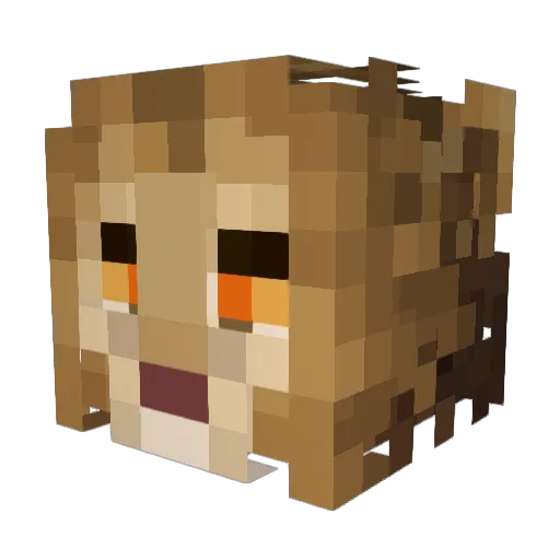 AngelCS31 Minecraft avatar head, 3D render