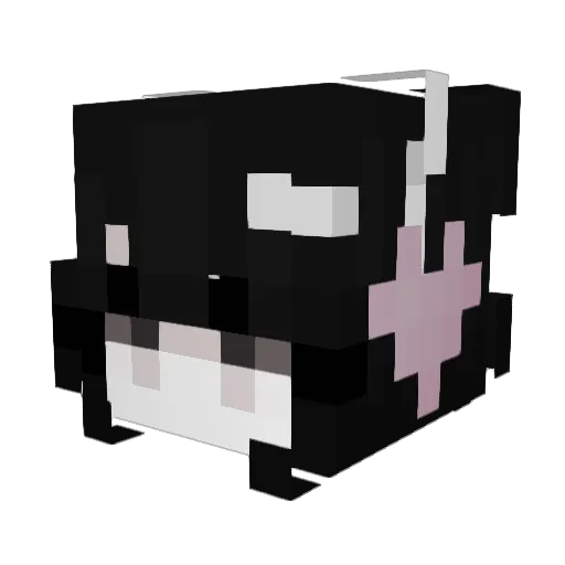 AngelCemetery Minecraft avatar head, 3D render