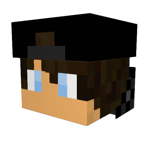 AngelCruz19 Minecraft avatar head, 3D render