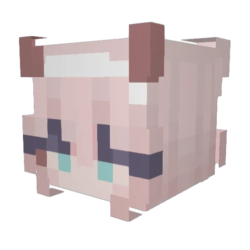 AngelDdraig Minecraft avatar head, 3D render