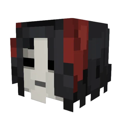 AngelDemon02 Minecraft avatar head, 3D render
