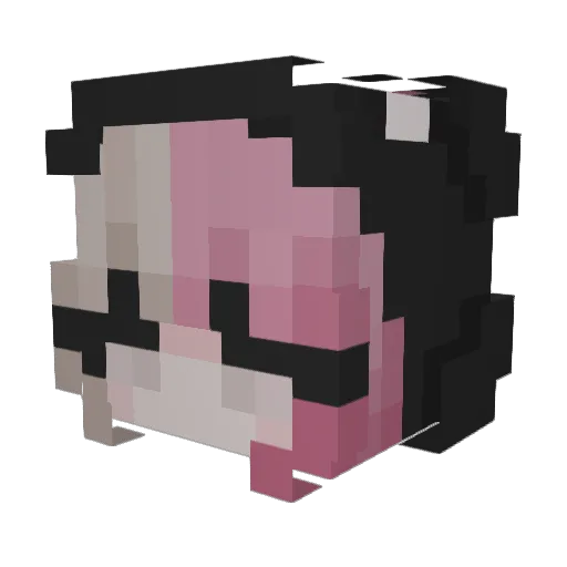 AngelDvstt Minecraft avatar head, 3D render