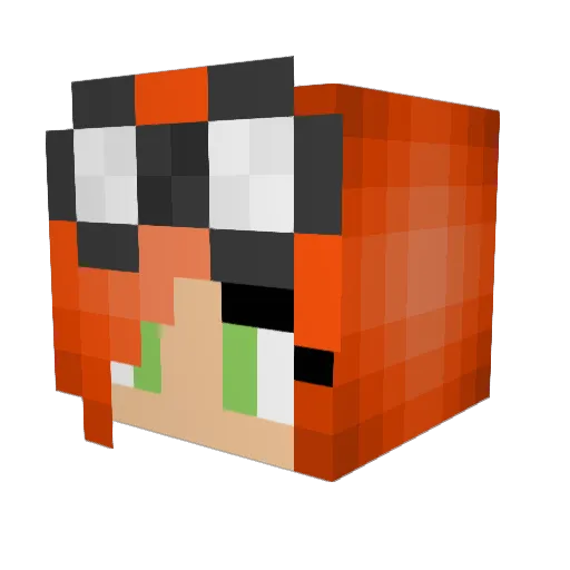 AngelFace21924 Minecraft avatar head, 3D render