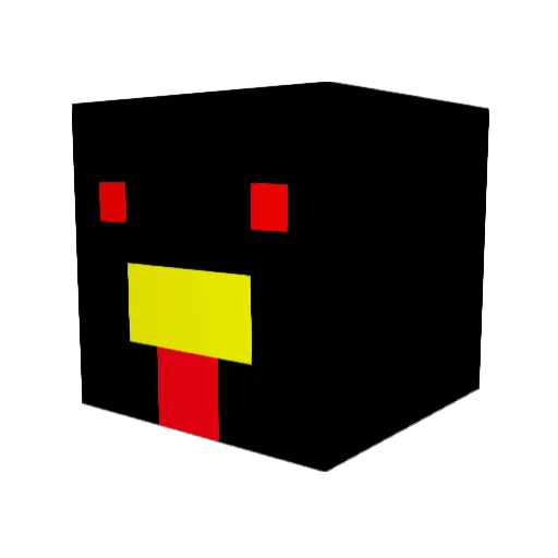 AngelFigiGames Minecraft avatar head, 3D render