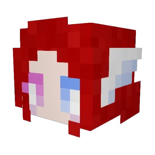 AngelFoodCake10 Minecraft avatar head, 3D render