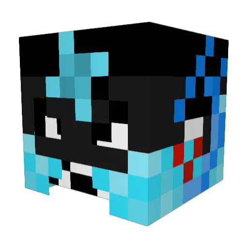 AngelGG93 Minecraft avatar head, 3D render
