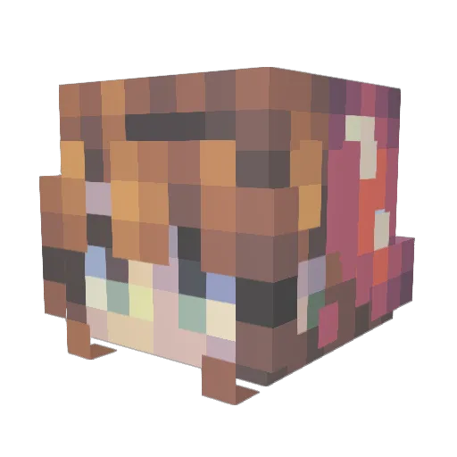 AngelGaming404 Minecraft avatar head, 3D render
