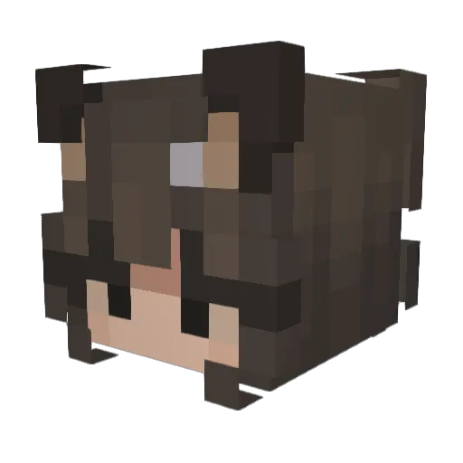 AngelHayloww Minecraft avatar head, 3D render