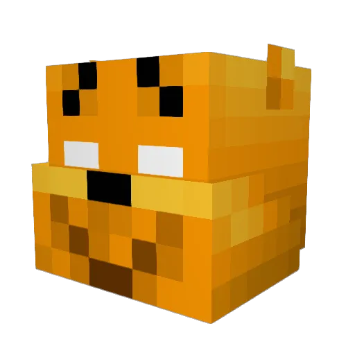 AngelJV Minecraft avatar head, 3D render