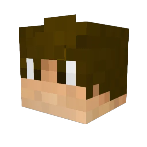 AngelJimmy Minecraft avatar head, 3D render