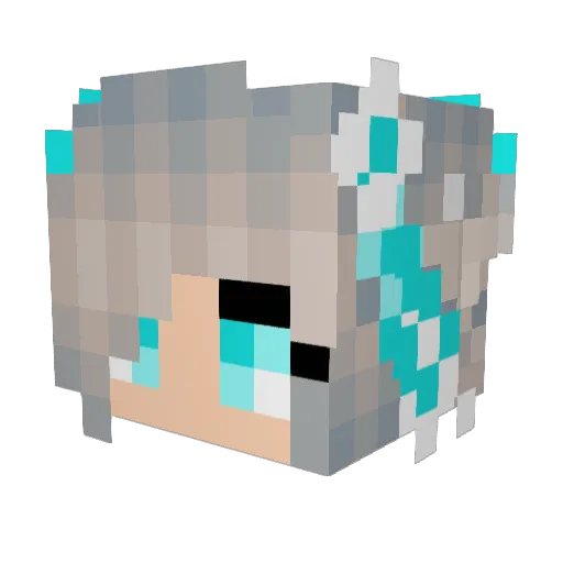 AngelJoey Minecraft avatar head, 3D render