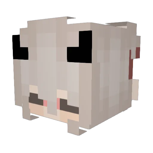 AngelJoss Minecraft avatar head, 3D render