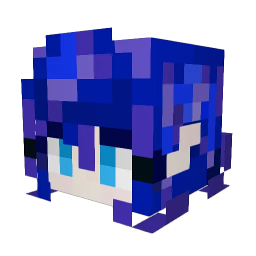 AngelLingeriena Minecraft avatar head, 3D render