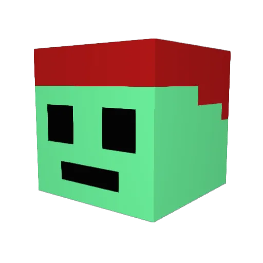 AngelMiner21 Minecraft avatar head, 3D render