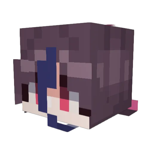 AngelMoon__ Minecraft avatar head, 3D render