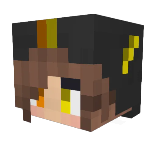 AngelOfDramatiq Minecraft avatar head, 3D render