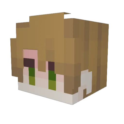 AngelOfHellVR Minecraft avatar head, 3D render