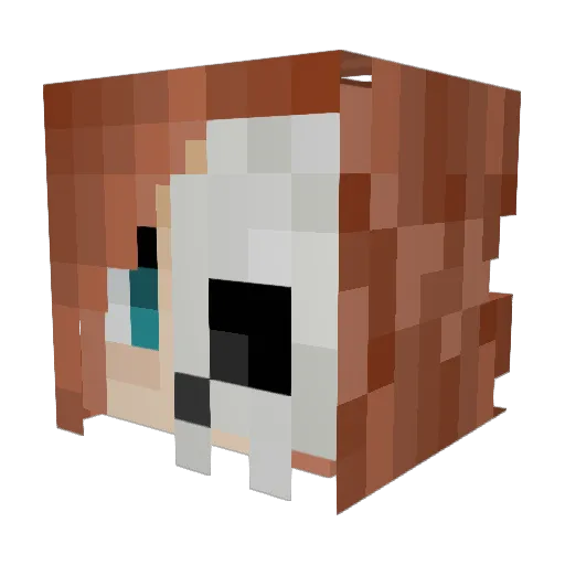 AngelOfTheDead80 Minecraft avatar head, 3D render