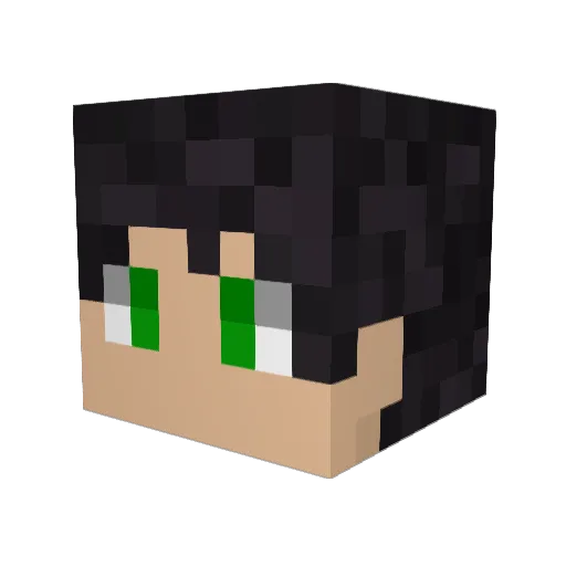 AngelP2203 Minecraft avatar head, 3D render