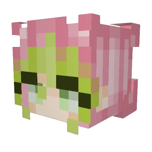 AngelPichu_0 Minecraft avatar head, 3D render