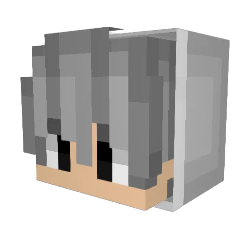 AngelRedeyd Minecraft avatar head, 3D render