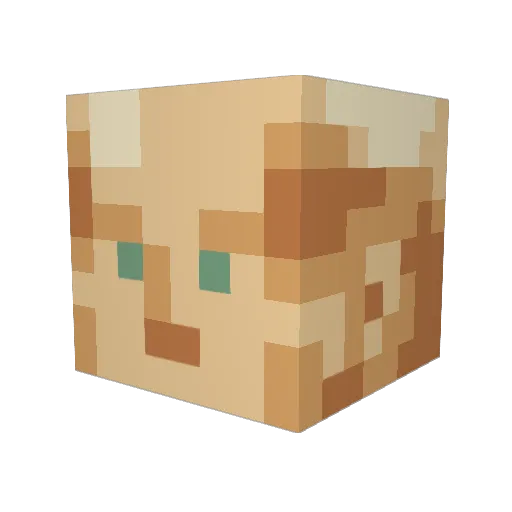 AngelShark798 Minecraft avatar head, 3D render