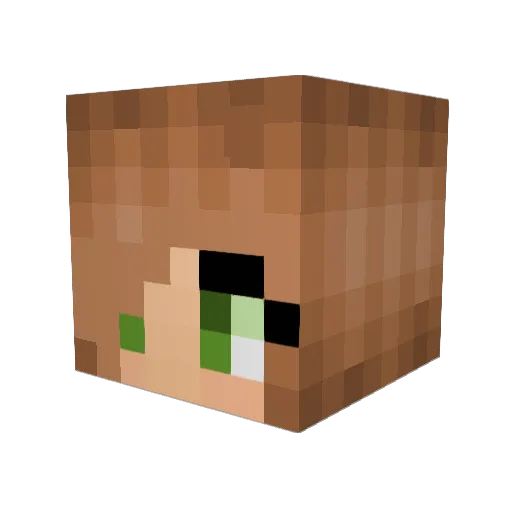 AngelSky22 Minecraft avatar head, 3D render